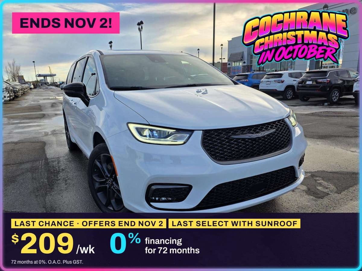 2026 Chrysler Pacifica Select AWD, stock 260069: 0% · 72 MO, LAST SELECT WITH SUNROOF